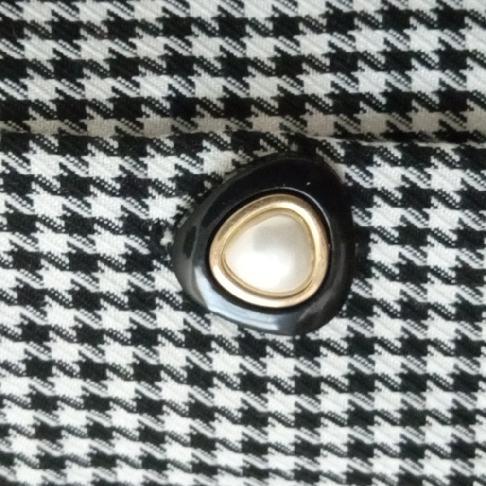 Short Houndstooth Pattern Top - image 2